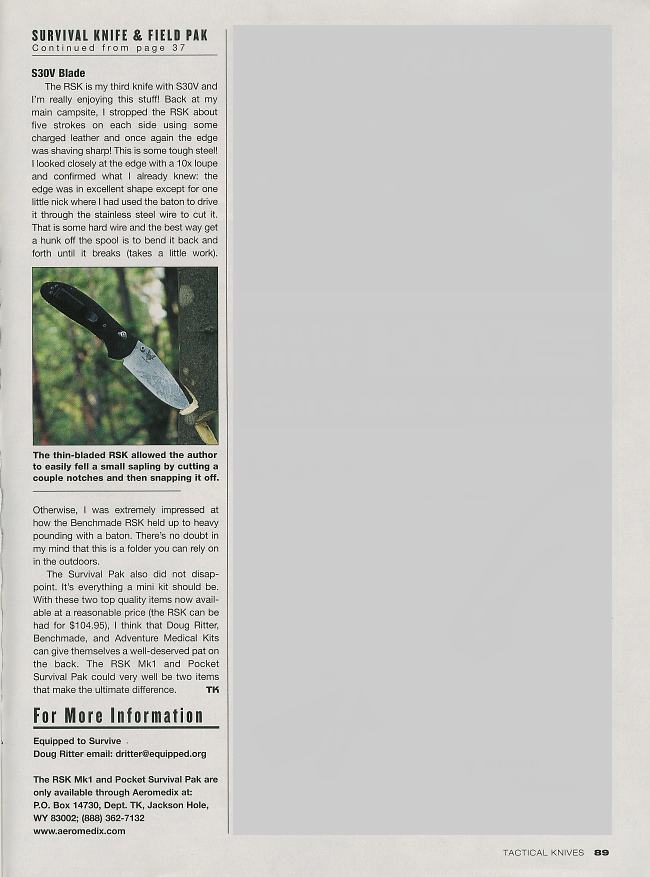 Tactical Knives May 2005 page 89