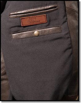 Doug Ritter FlameGaurd Leather Jacket interior pockets